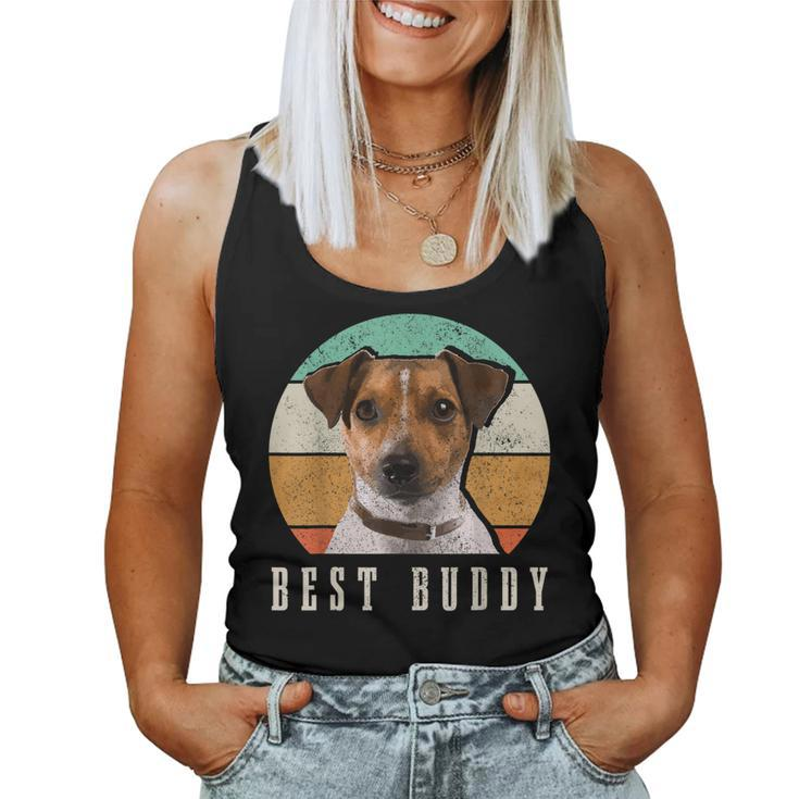 Jack Russell Dad Terrier Mom Best Buddy Retro Vintage Dog Women Tank Top
