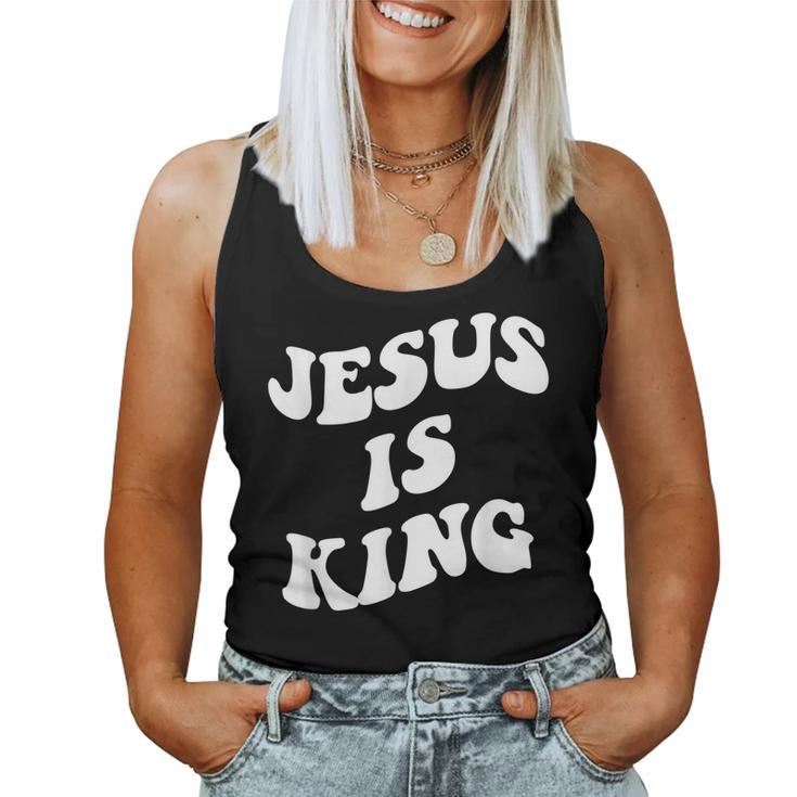 Jesus Is King Aesthetic Trendy Women Tank Top