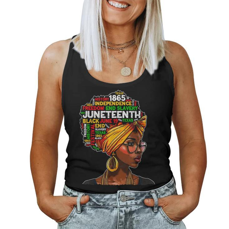 Junenth Celebrate 1865 Afro Black Natural Hair Women Women Tank Top