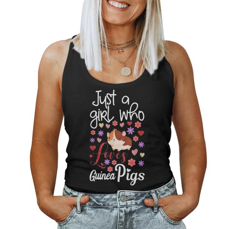 Just A Girl Who Loves Guinea Pigs Gift Mom Daughter Girls Women Tank Top Basic Casual Daily Weekend Graphic