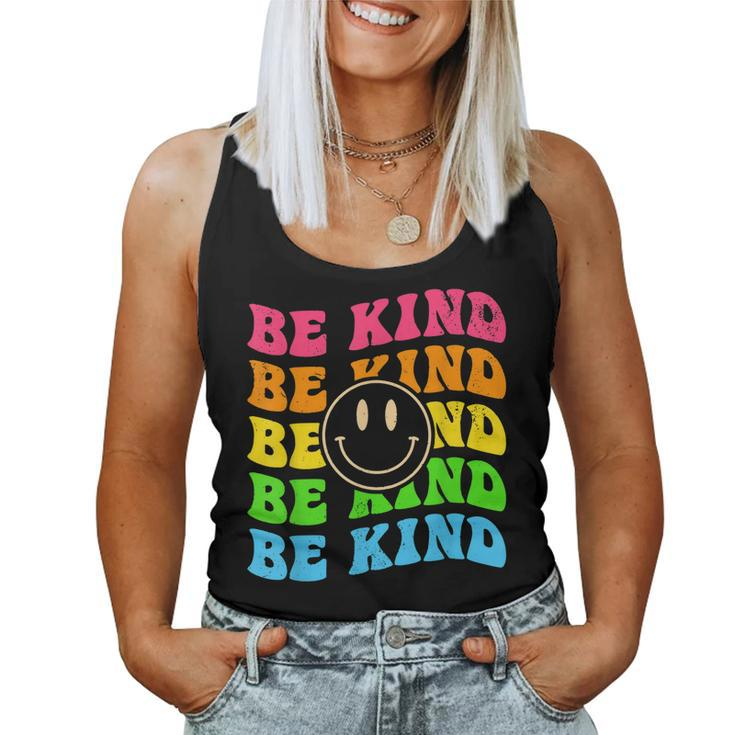 Be Kind Retro Happy Face Vintage Positivity Women Tank Top
