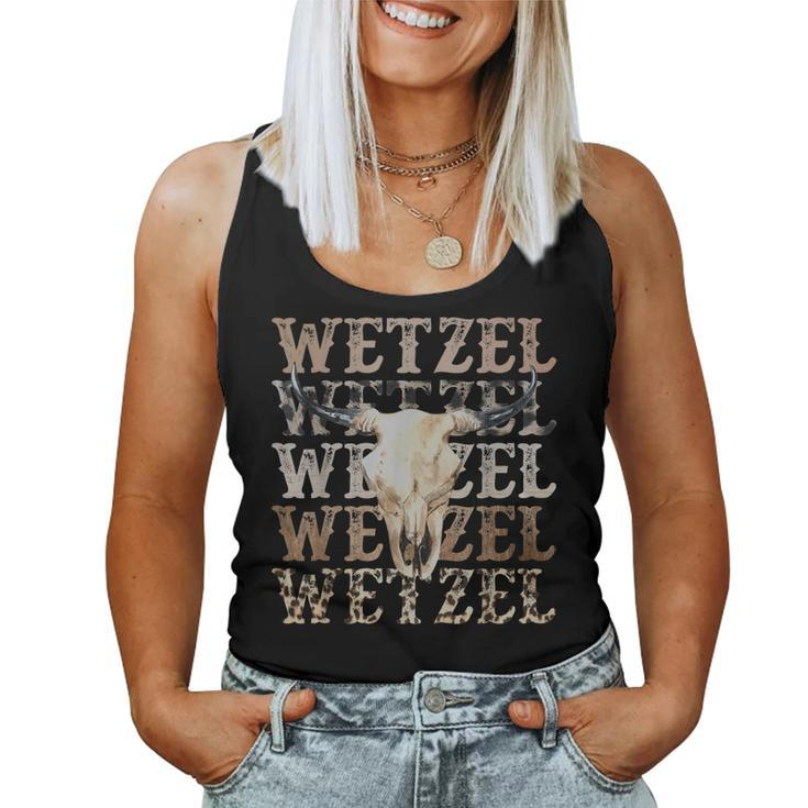 Womens Koe Western Country Music Wetzel Bull Skull Women Tank Top