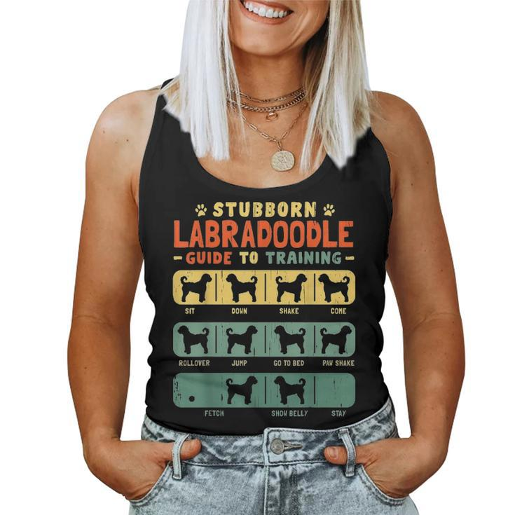 Labradoodle Mom Dad Funny Stubborn Vintage Tricks Gift Women Tank Top Basic Casual Daily Weekend Graphic