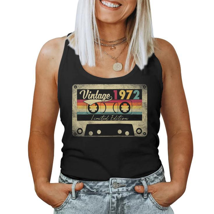 Limited Edition Vintage Best Of 1972 50Th Birthday Gift  Women Tank Top Basic Casual Daily Weekend Graphic