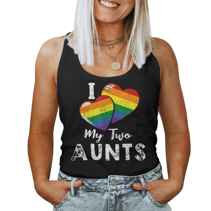 I Love My Two Aunts Lgbt Gay Lesbian Pride Women Tank Top