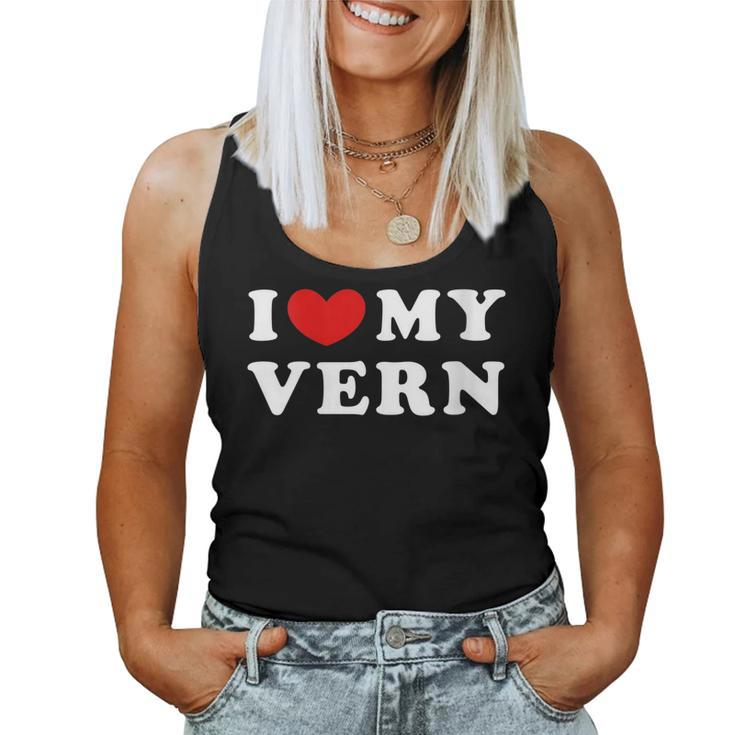 Womens I Love My Vern I Heart My Vern Women Tank Top