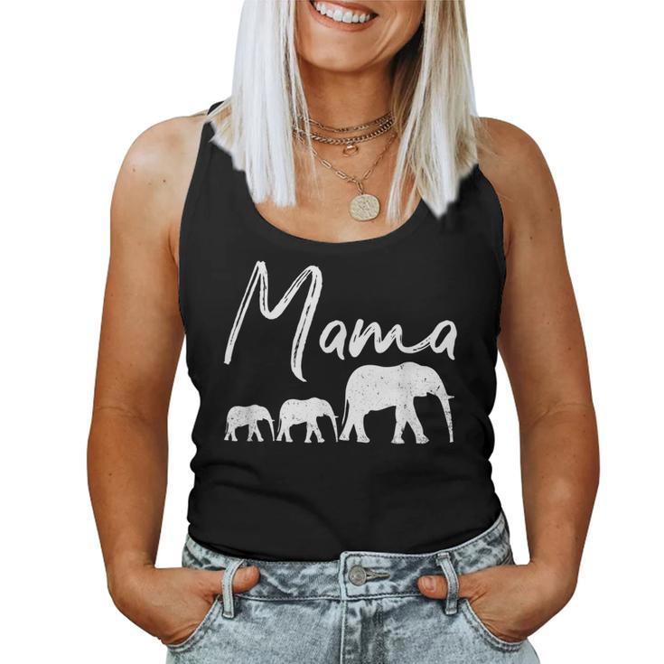 Mama  Elephant Mothers Day Christmas Mommy Mom Best  Women Tank Top Basic Casual Daily Weekend Graphic
