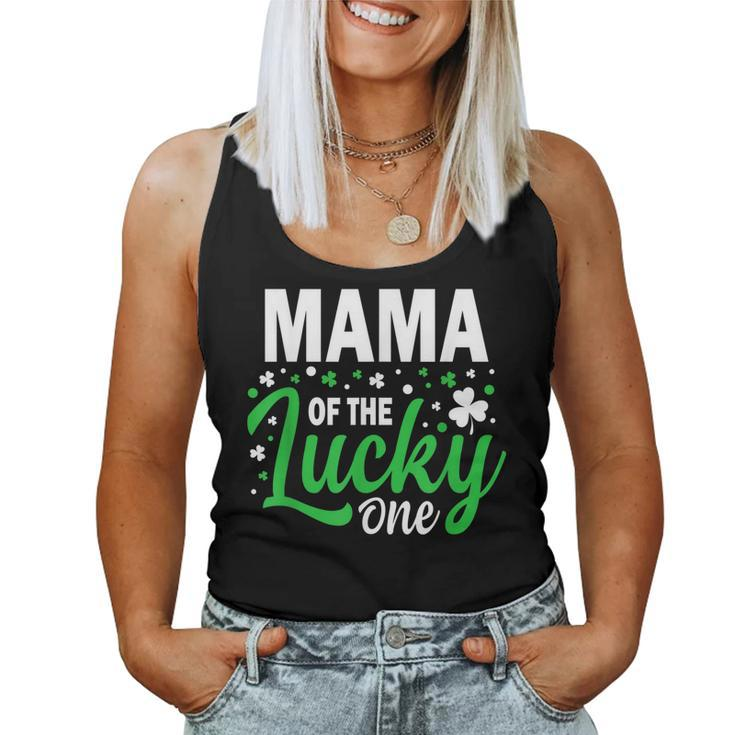 Mama Of The Lucky One Birthday Family St Patricks Day Women Tank Top