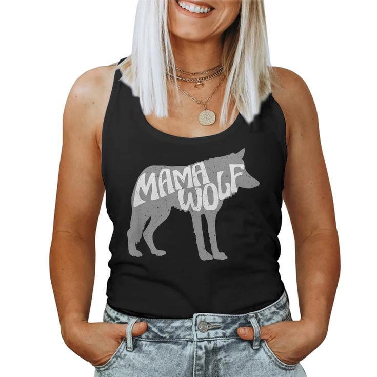Mama Wolf Shirt T Shirt For Mom Women Tank Top