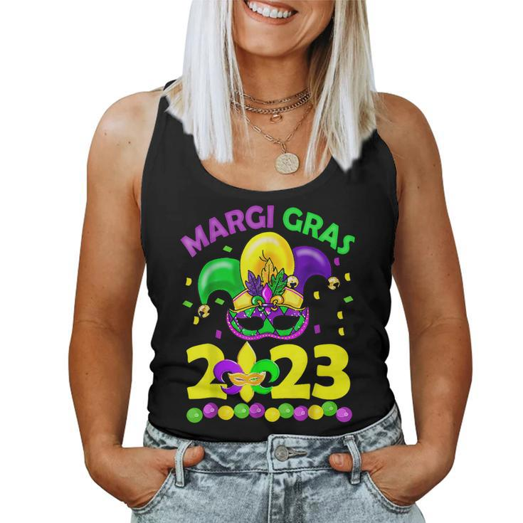 Mardi Gras 2023 - Womens Girls Mask Beads New Orleans Party  Women Tank Top Basic Casual Daily Weekend Graphic
