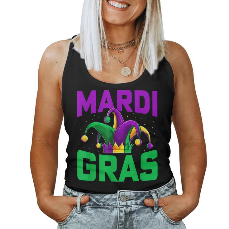 Mardi Gras Jester Hat Party Men Women Carnival Gifts  Women Tank Top Basic Casual Daily Weekend Graphic