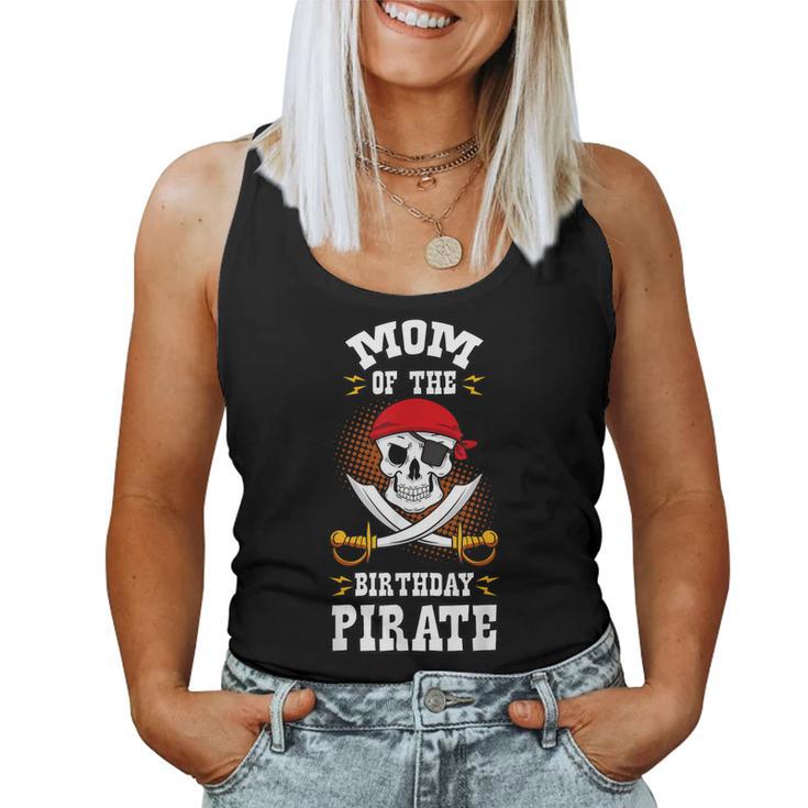 Mom Of The Birthday Pirate Themed Matching Bday Party Women T-shirt