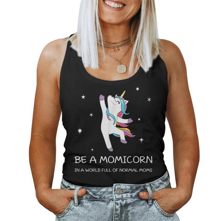 Be A Momicorn Moms Tshirt Unicorn Shirt Women Tank Top