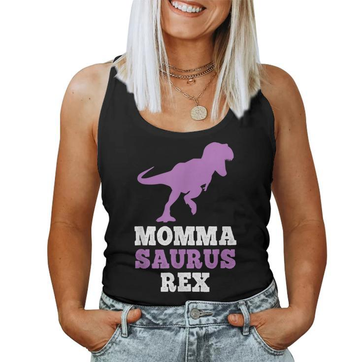 Momma-Saurus Rex Funny Dinosaur Gift Mommasaurus Mothers Day  Women Tank Top Basic Casual Daily Weekend Graphic