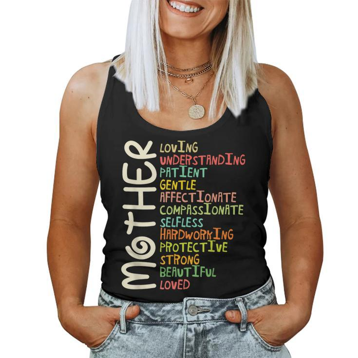 Mother Meaning I Love Mom Women Tank Top