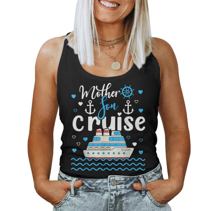 Mother Son Cruise 2023 Family Mom Son Vacation Trip Matching Women Tank Top
