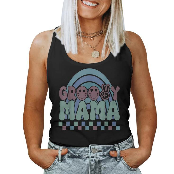 Mothers Day Retro Groovy Mama Mom Vintage Mama Retro Mama  Women Tank Top Basic Casual Daily Weekend Graphic