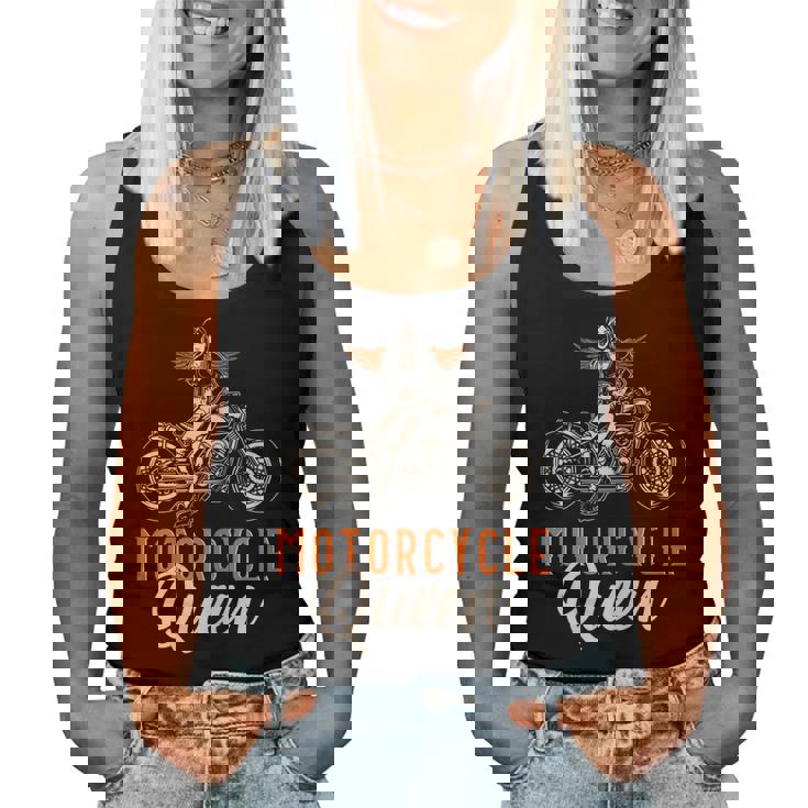 Motorcycle Queen Biker Girl Vintage Motorbike Biker Women Women Tank Top