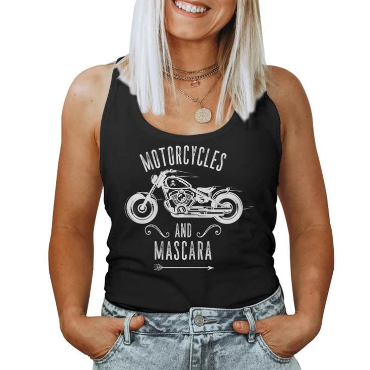 Motorcycles And Mascara Motorcycle Women Tank Top