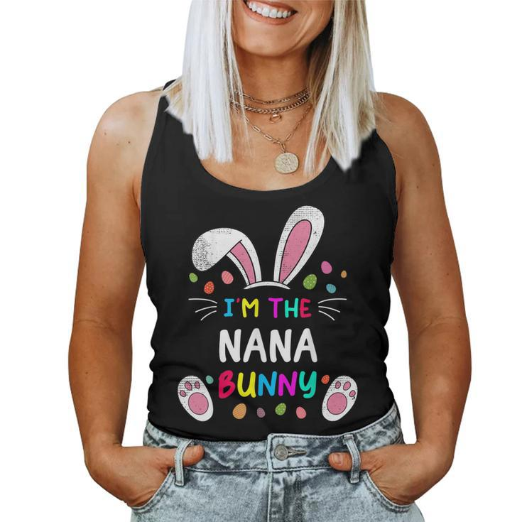 Im The Nana Bunny Ears Easter Day Rabbit Women Tank Top