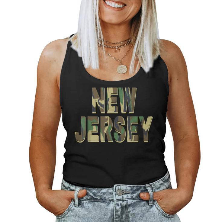 New Jersey Camouflage Men Women & Kids Camo New Jersey  Women Tank Top Basic Casual Daily Weekend Graphic