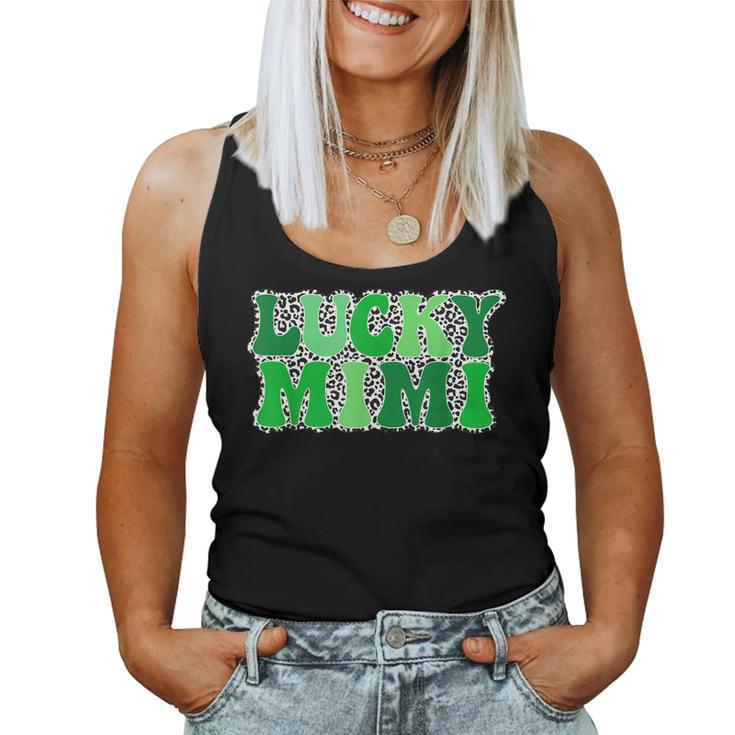 One Lucky Mimi Grandma Retro Vintage St Patricks Day  Women Tank Top Basic Casual Daily Weekend Graphic