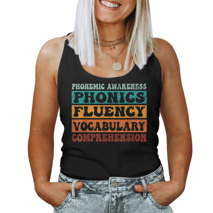 Phonemic Reading Teacher Science Of Reading Phonics  Women Tank Top Basic Casual Daily Weekend Graphic
