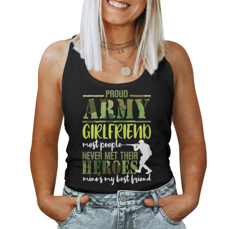 Proud Army Girlfriend To Hero Best Friend Memorial Day Women Tank Top