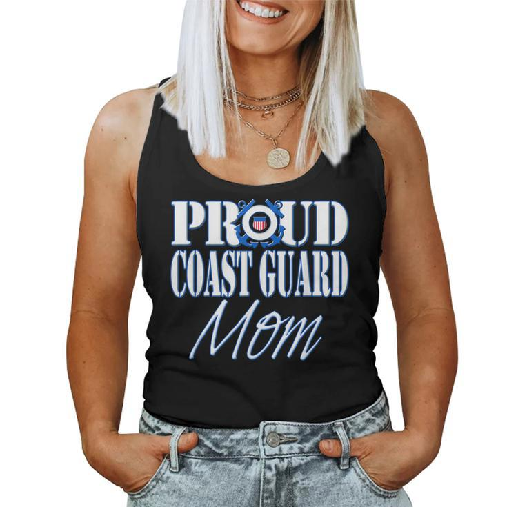 Proud Coast Guard Mom Us Military  Mothers Day Women Women Tank Top Basic Casual Daily Weekend Graphic