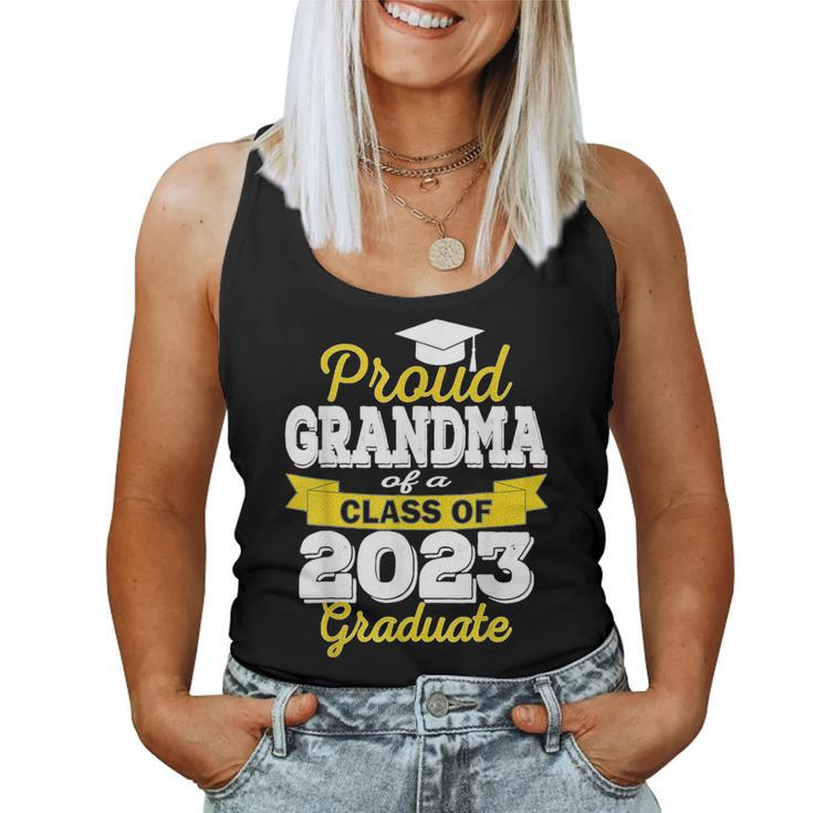 Proud Grandma Of A Class Of 2023 Graduate - Graduation 2023  Women Tank Top Basic Casual Daily Weekend Graphic