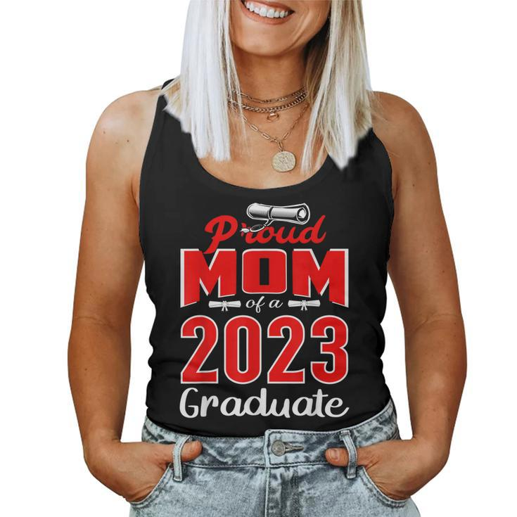 Proud Mom Of A Class Of 2023 Graduate Senior Mother 23 Women Tank Top