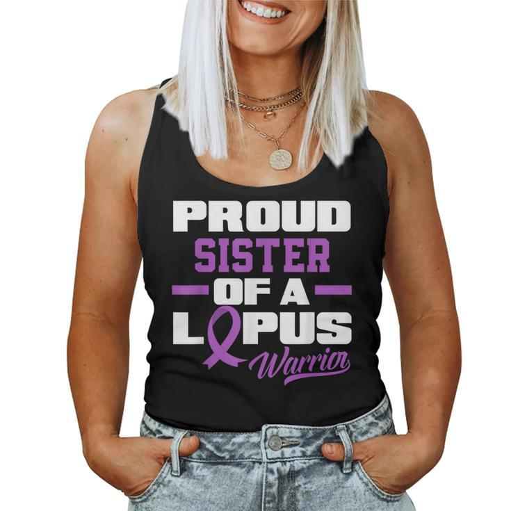 Proud Sister Of A Lupus Warrior Brother Lupus Awareness Women Tank Top