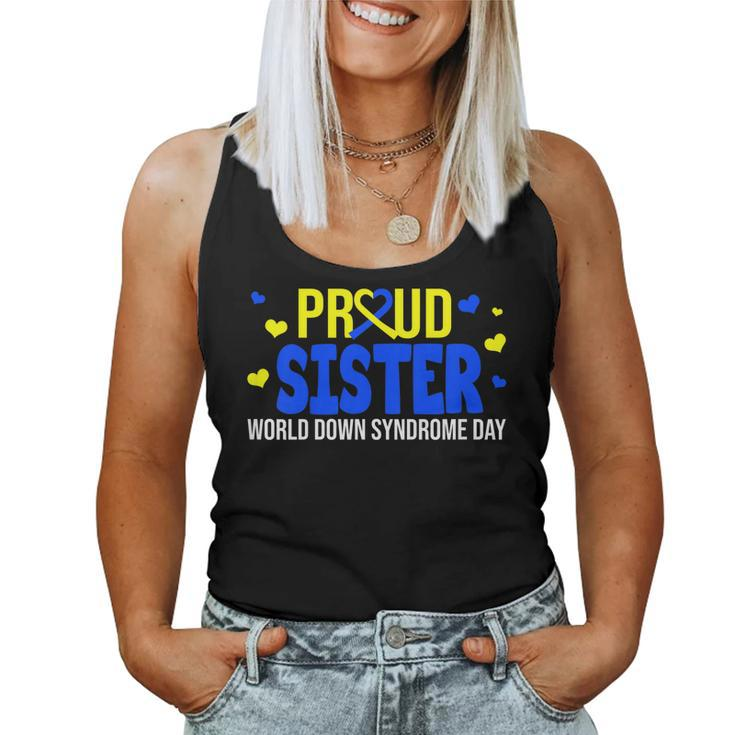 Proud Sister World Down Syndrome Awareness Day V2 Women Tank Top