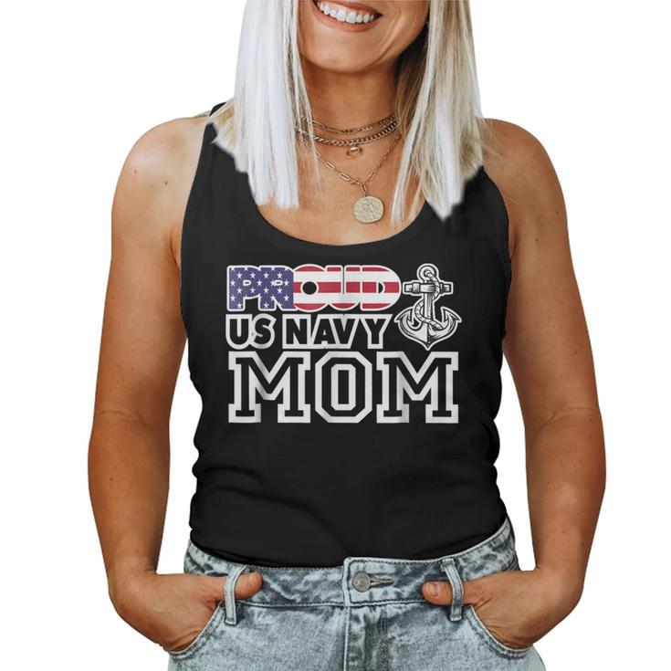 Proud Us Navy Mom Patriot Women Tank Top