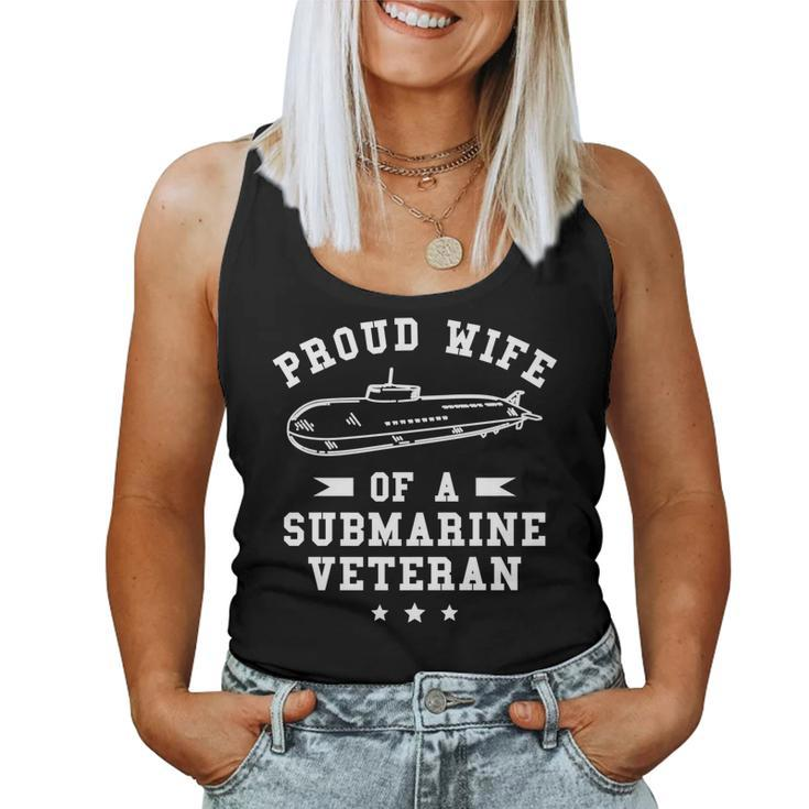 Proud Wife Of A Submarine Veteran Veterans Day   V2 Women Tank Top Basic Casual Daily Weekend Graphic