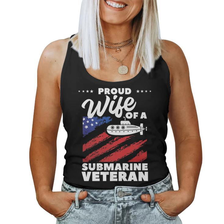 Proud Wife Of A Submarine Veteran Veterans Day   V4 Women Tank Top Basic Casual Daily Weekend Graphic