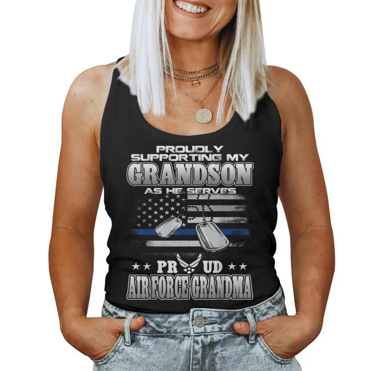 Proudly Supporting My Grandson Proud Air Force Grandma Women Tank Top