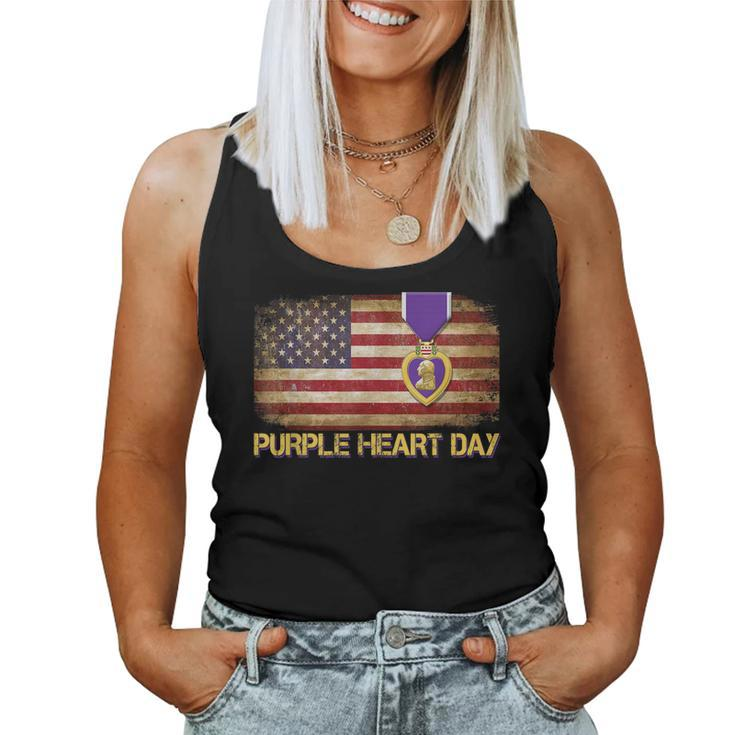 Purple Heart Day Military Us Combat Veteran Women Men  Women Tank Top Basic Casual Daily Weekend Graphic