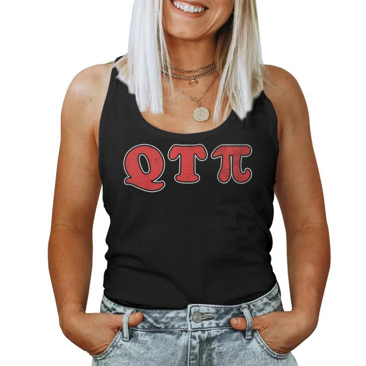 Q T Pi Cutie Pie Vintage Pi Day T Shirt For Women Women Tank Top