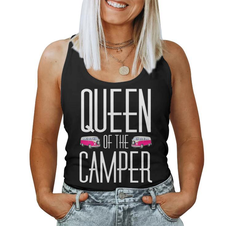 Queen Of The Camper Mom Grandma Aunt Camping Women Tank Top