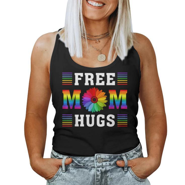 Rainbow Free Mom Hugs Daisy Heart Lgbt Pride Women Tank Top