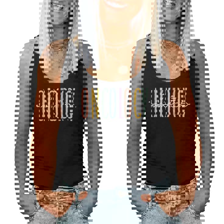 Rainbow Radiation Oncology Nurse Radiologic Technologist Women Tank Top