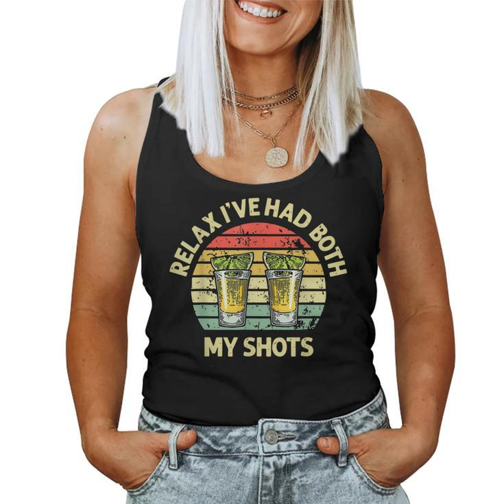 Relax Ive Had Both My Shots Drinking Two Shots Women Tank Top