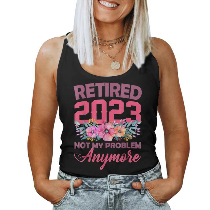 Retired 2023 Retirement For Women 2023 Cute Pink Women Tank Top