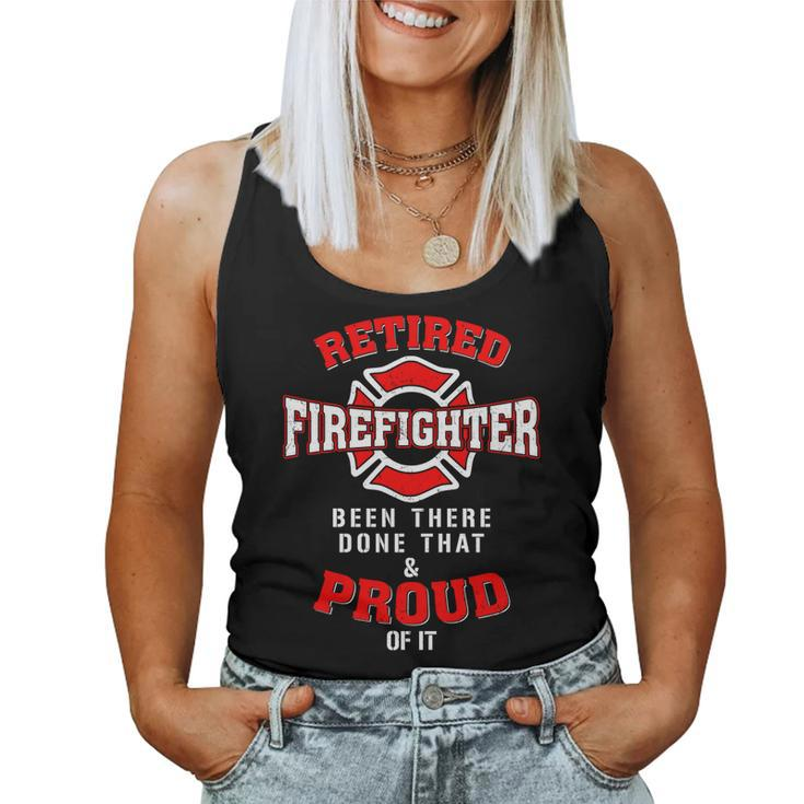 Retired Firefighter Fireman Fire Fighter Men Dad Papa   Women Tank Top Basic Casual Daily Weekend Graphic