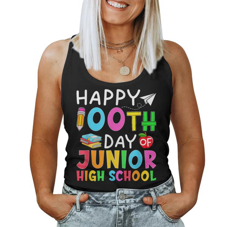 Retro 100 Days Of Junior High School Teachers & Students  Women Tank Top Basic Casual Daily Weekend Graphic