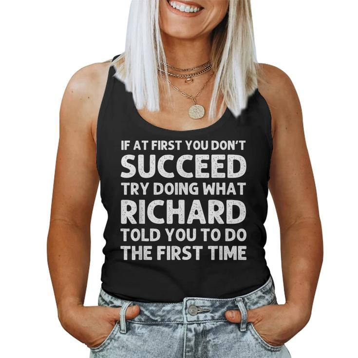 Richard Gift Name Personalized Birthday Funny Christmas Joke Women Tank Top Basic Casual Daily Weekend Graphic