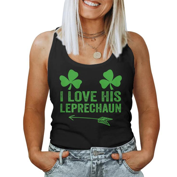 Womens Womens I Love His Leprechaun Couples St Patricks Day Women Tank Top