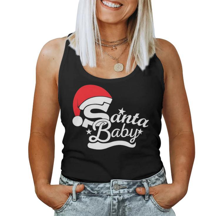 Santa Baby Christmas Santa Claus Christmas Theme Women Tank Top Basic Casual Daily Weekend Graphic
