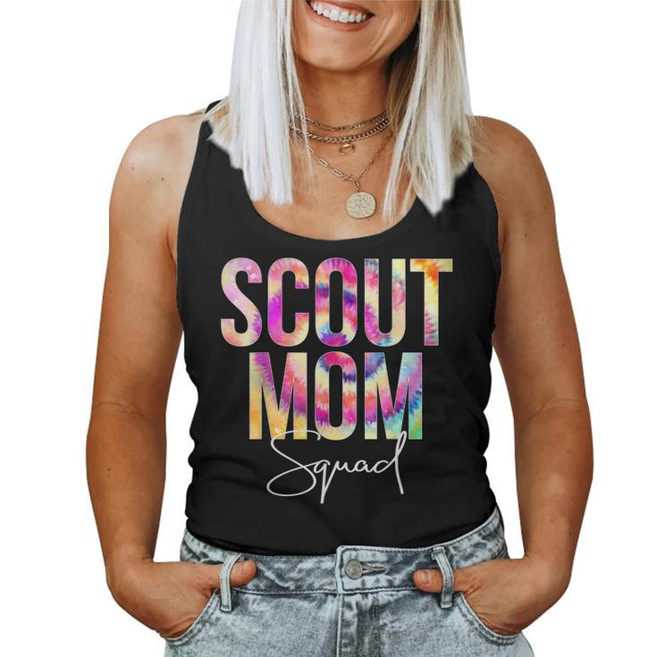 Scout Mom Squad Tie Dye Back To School Women Appreciation Women Tank Top
